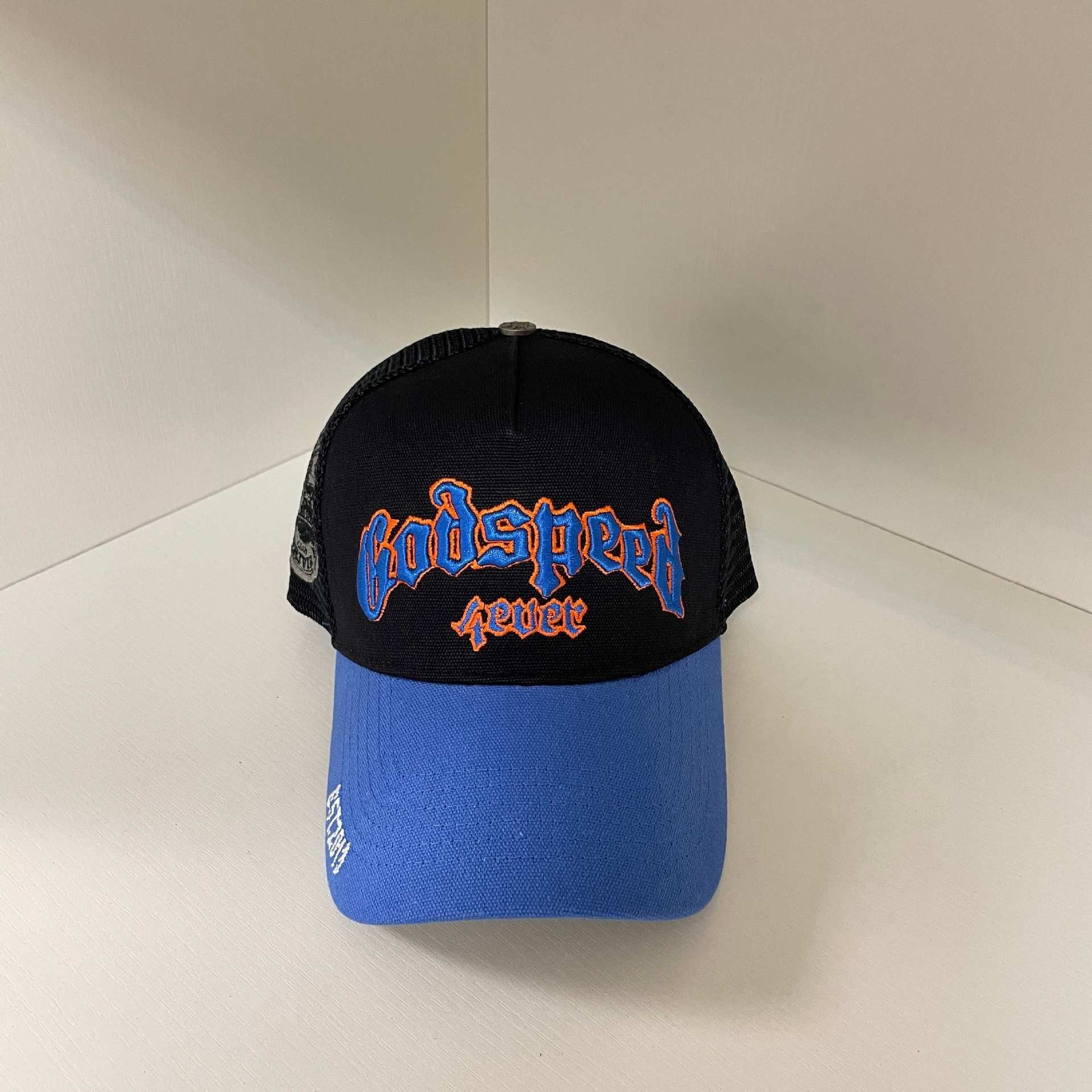 Godspeed hat caps Skull letter embroidered baseball cap Bent brim hat Men's and women's peaked