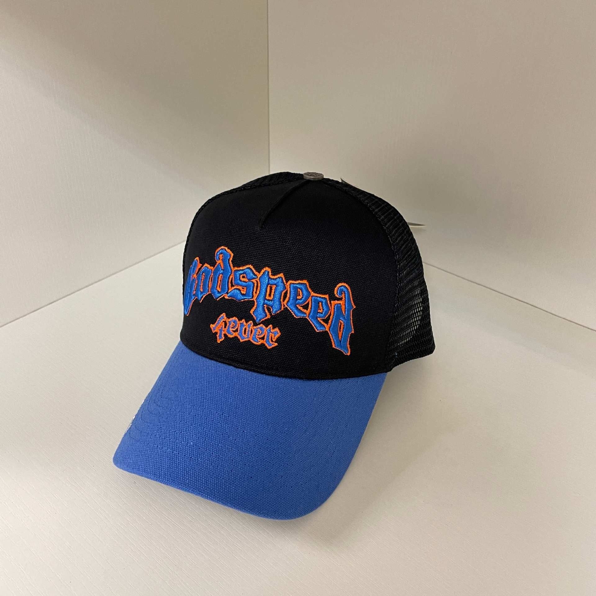 Godspeed hat caps Skull letter embroidered baseball cap Bent brim hat Men's and women's peaked