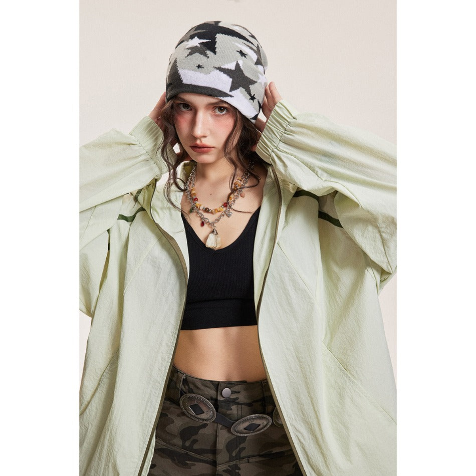 Unisex Jacket Summer Thin Coat Retro Hooded Coat Sun Protection for Men and Women Top