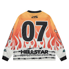 Hellstar Long Sleeve Shirts Hip-hop loose oversize