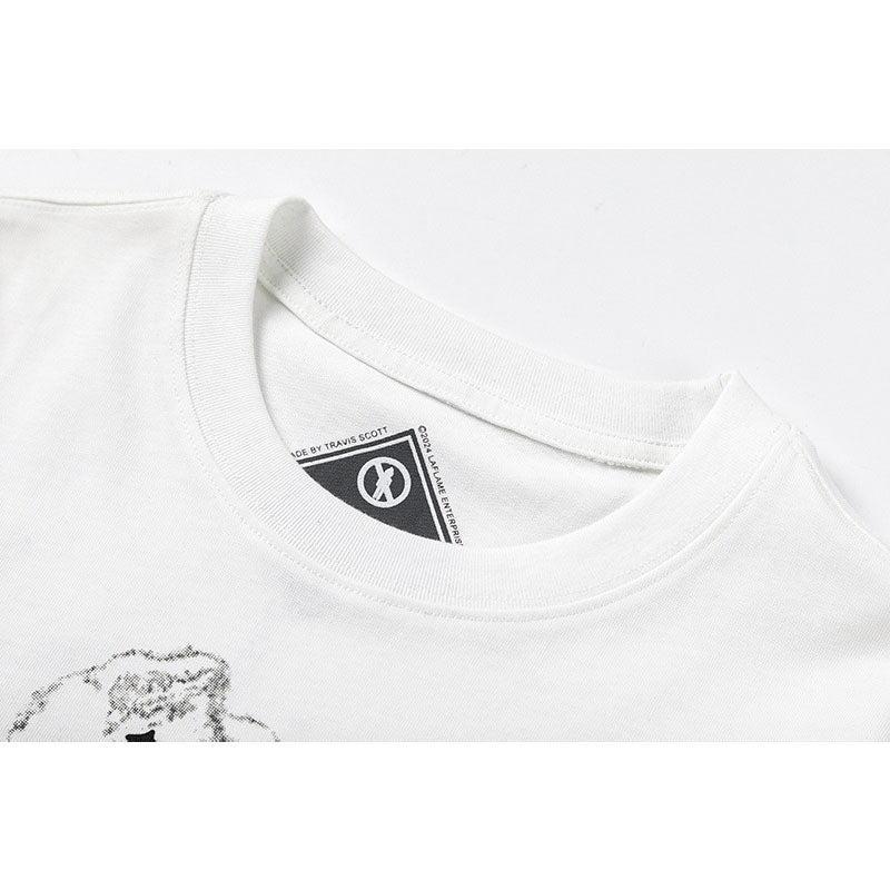 Travis Scott T-Shirt FW24 DAYS BEFORE RODEO Star print pattern short sleeve