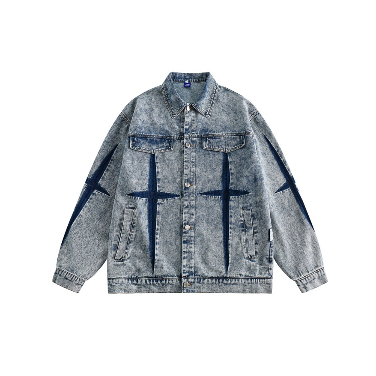 Unisex Jacket Retro Washed Denim Jacket