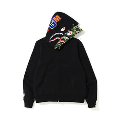 Bathing Ape Hoodie Camouflage Cardigan Men's and Women's Sweater Hoodie Coat