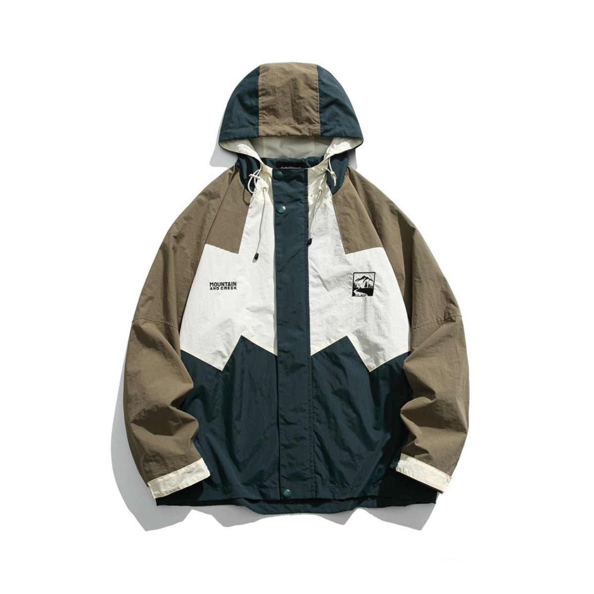Unisex Jacket Shell Jacket Loose Hooded Coat Men's and Women's Couple Retro Jacket