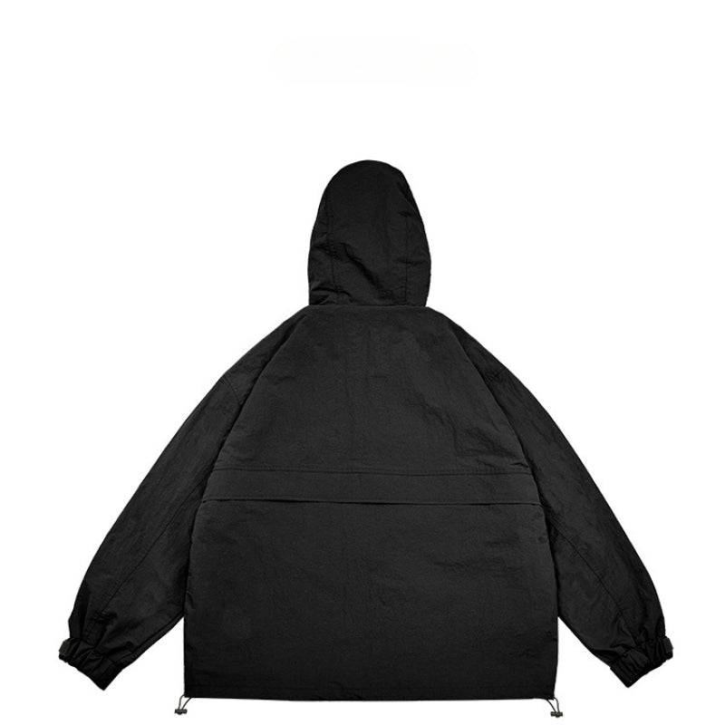 Unisex Jacket Retro Hooded Sports Jacket Men's Loose Outdoor Outdoor Jacket Coat