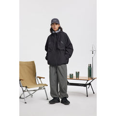Unisex Jacket Three-Dimensional Pocket Shell Jacket Jacket Men and Women Loose Spring and Autumn Coat