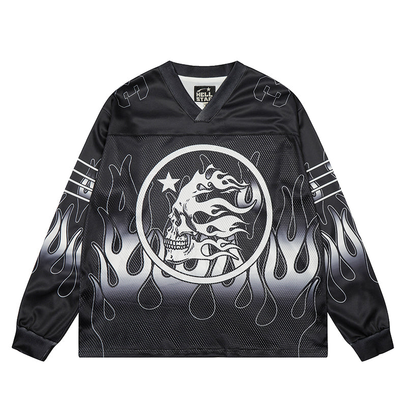 Hellstar Long Sleeve Shirts Hip-hop loose oversize