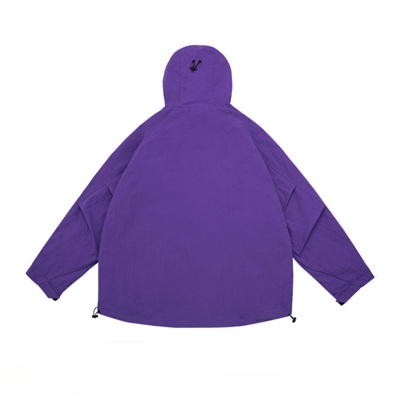 Unisex Jacket Loose Outdoor Hooded Jacket Shell Jacket