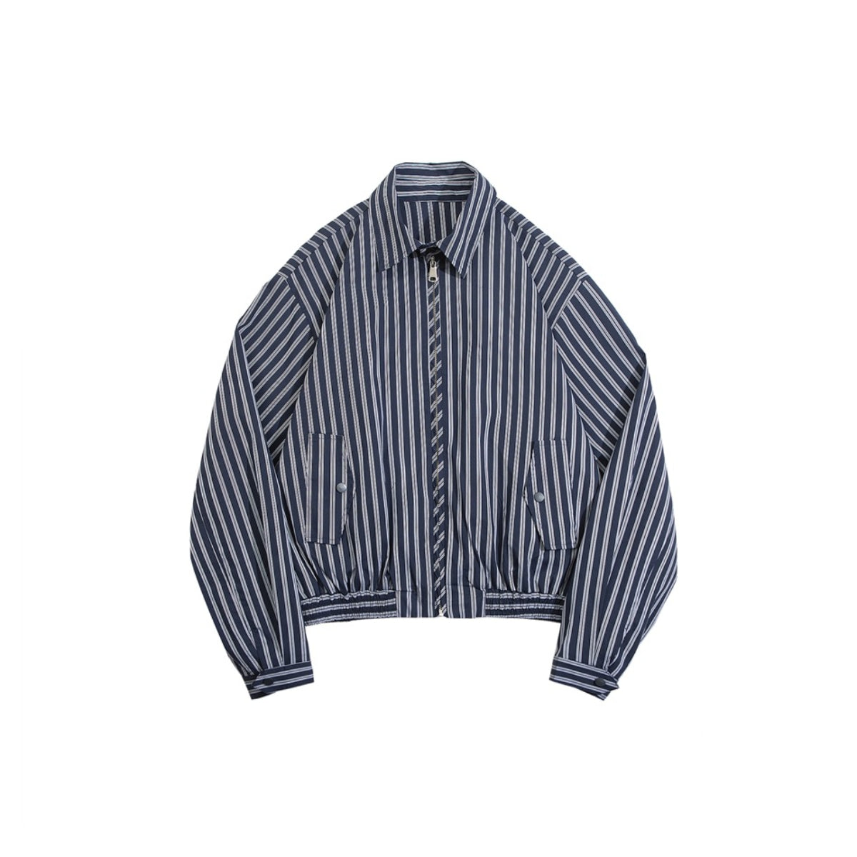 Unisex Jacket Autumn Vintage Stripe Jacket Loose Overalls