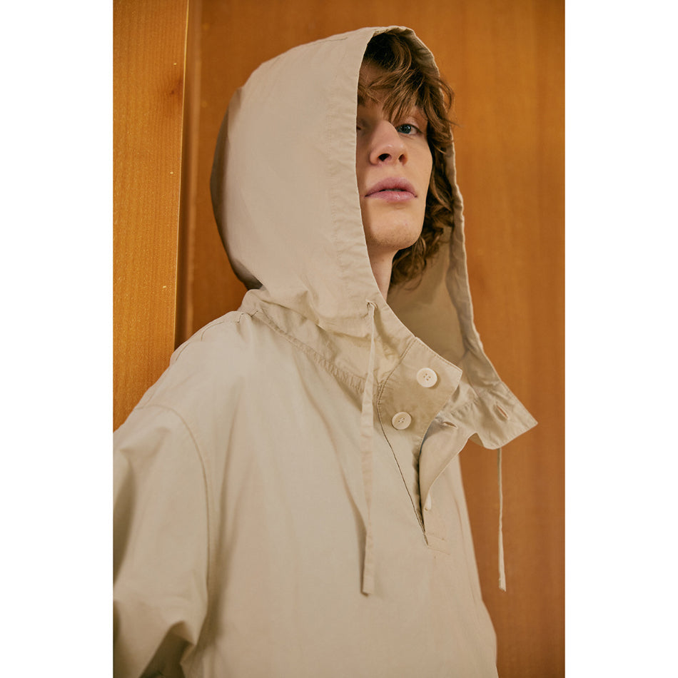 Unisex Jacket Retro Hooded Coat Top Leisure Loose Jacket