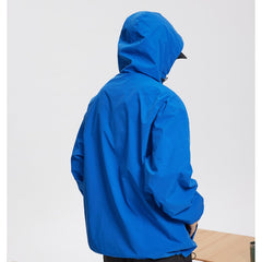 Unisex Jacket Shell Jacket Waterproof Hooded Jacket Men and Women Couple Sports Jacket
