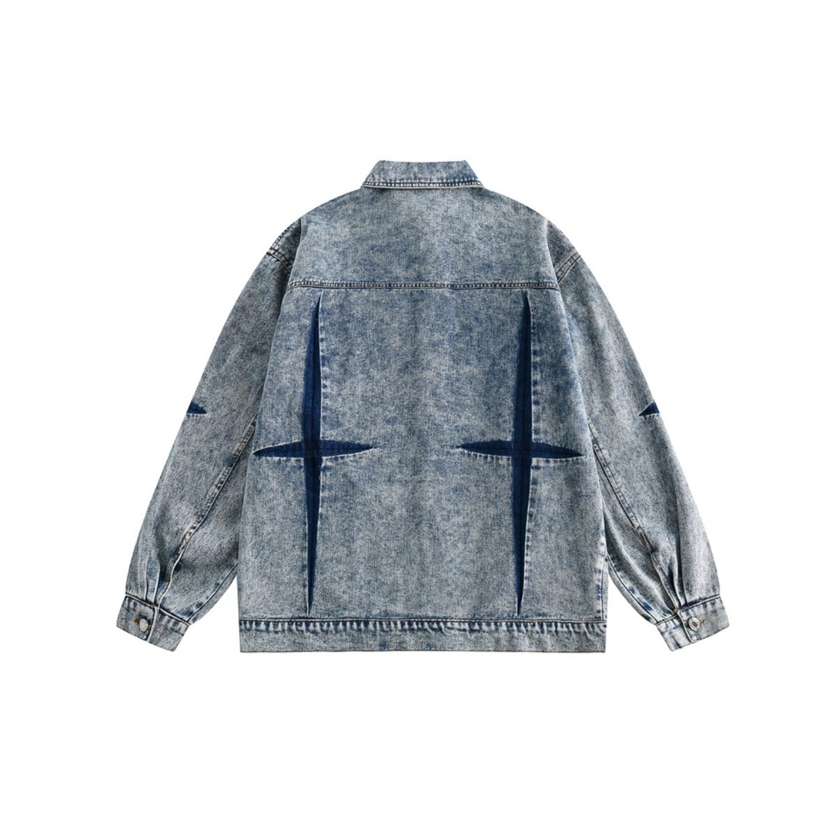 Unisex Jacket Retro Washed Denim Jacket