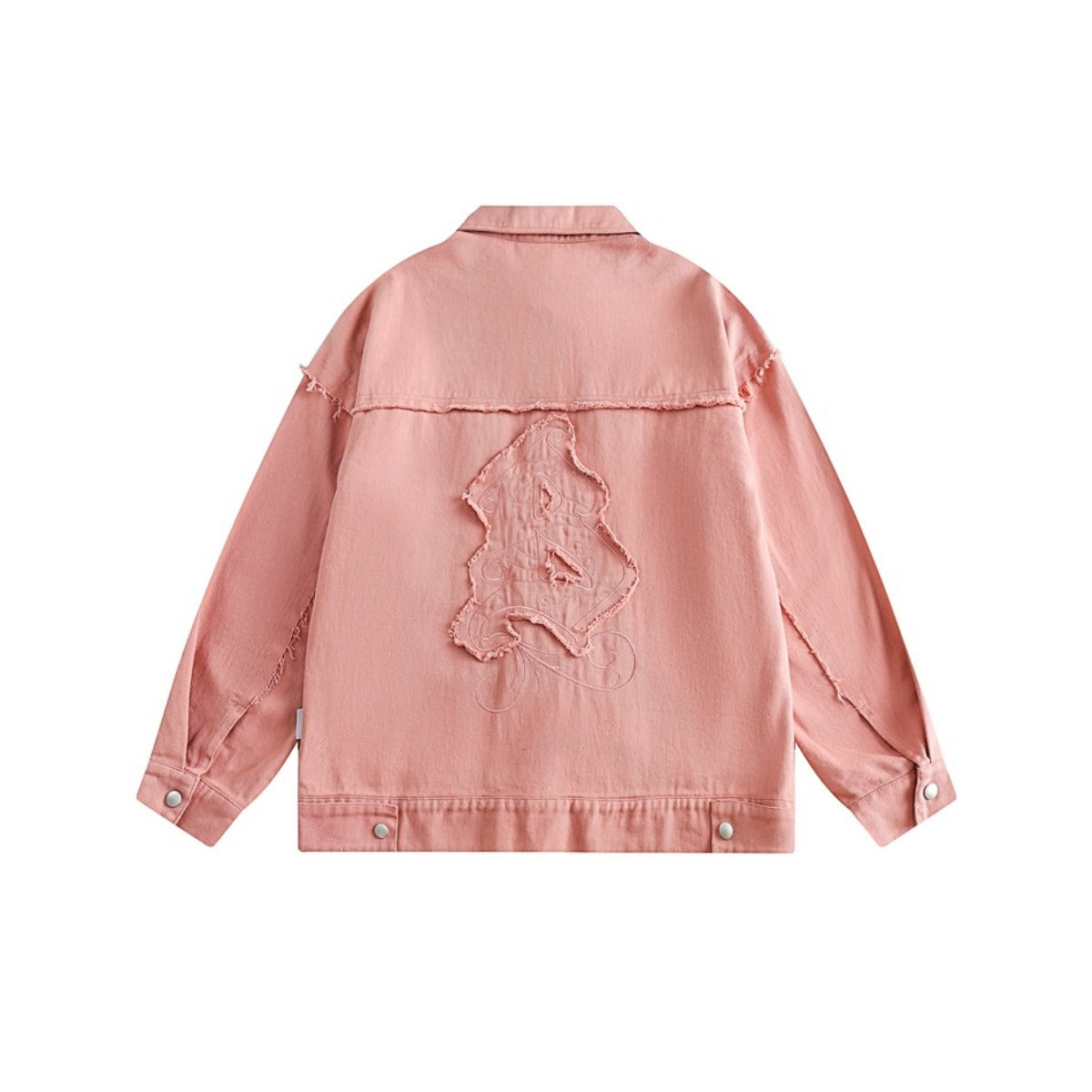 Unisex Jacket Retro Washed Casual Jacket Turn-down Collar Coat