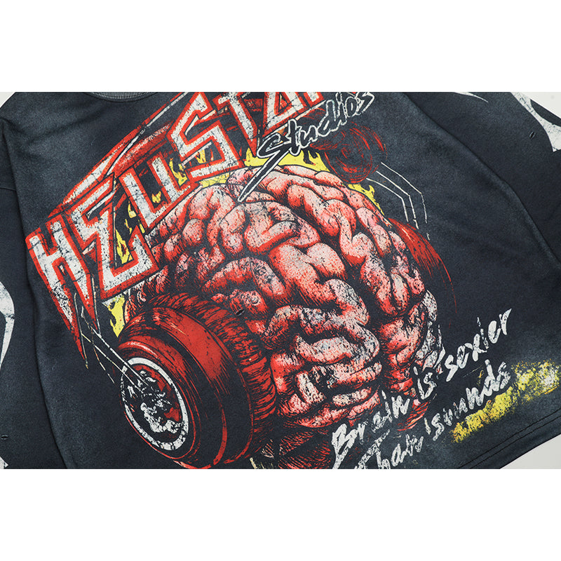 Hellstar Long Sleeve Shirts Hip-hop loose oversize