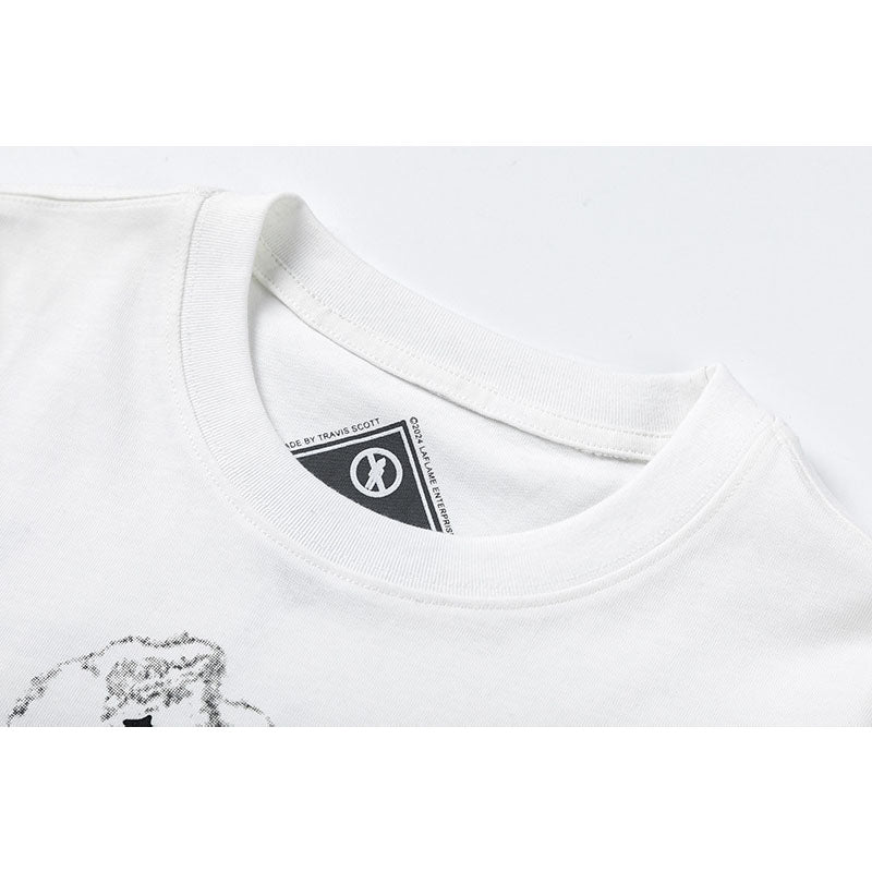 Travis Scott T-Shirt FW24 DAYS BEFORE RODEO Star print pattern short sleeve