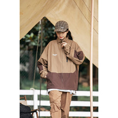 Unisex Jacket Autumn Leisure Coat Loose Lapel Jacket
