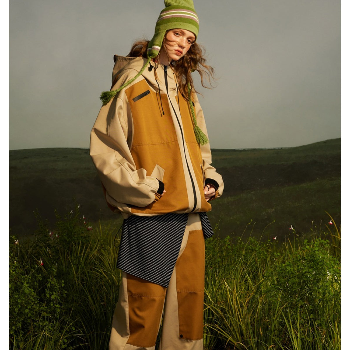 Unisex Jacket Retro Loose Shell Jacket Jacket Hooded Jacket