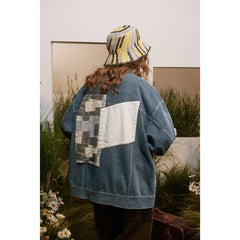 Unisex Jacket Vintage Denim Jacket Fall Loose Jacket
