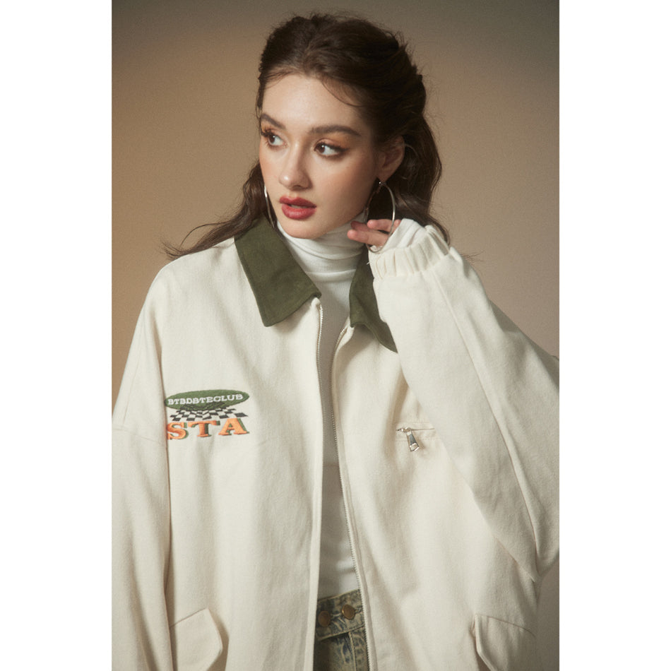 Unisex Jacket Vintage Overalls Jacket Men's and Women's Casual Loose Detroit Jacket