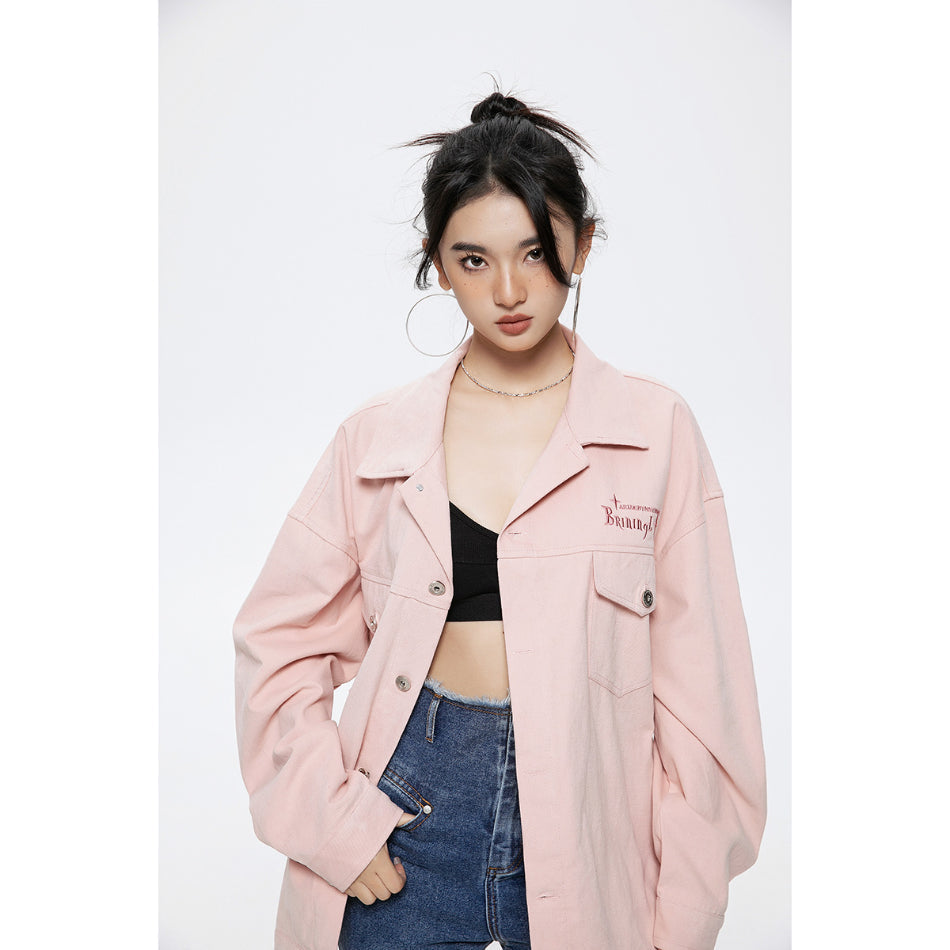 Unisex Jacket Vintage Zipper Loose Jacket