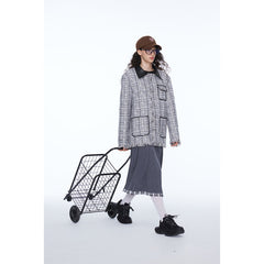 Unisex Jacket Autumn Retro Lapels Jacket Baggy Coat
