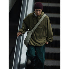 Unisex Jacket Vintage Overalls Jacket Men's Relaxed-Fit Hoodie Top