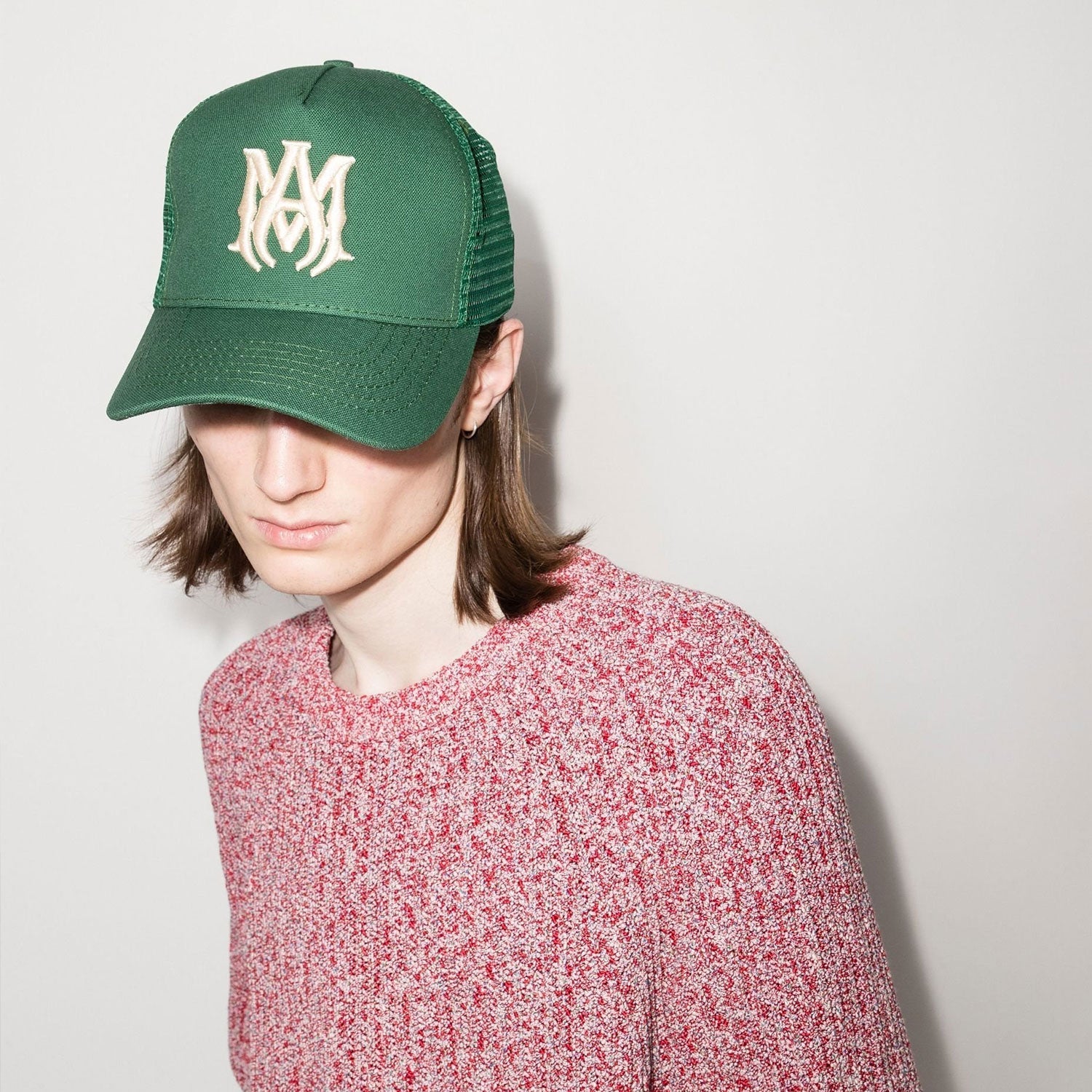 Amiri Hat Peaked Cap Sunshade Beach Casual Hat Adjustable Metal Lock Baseball Cap