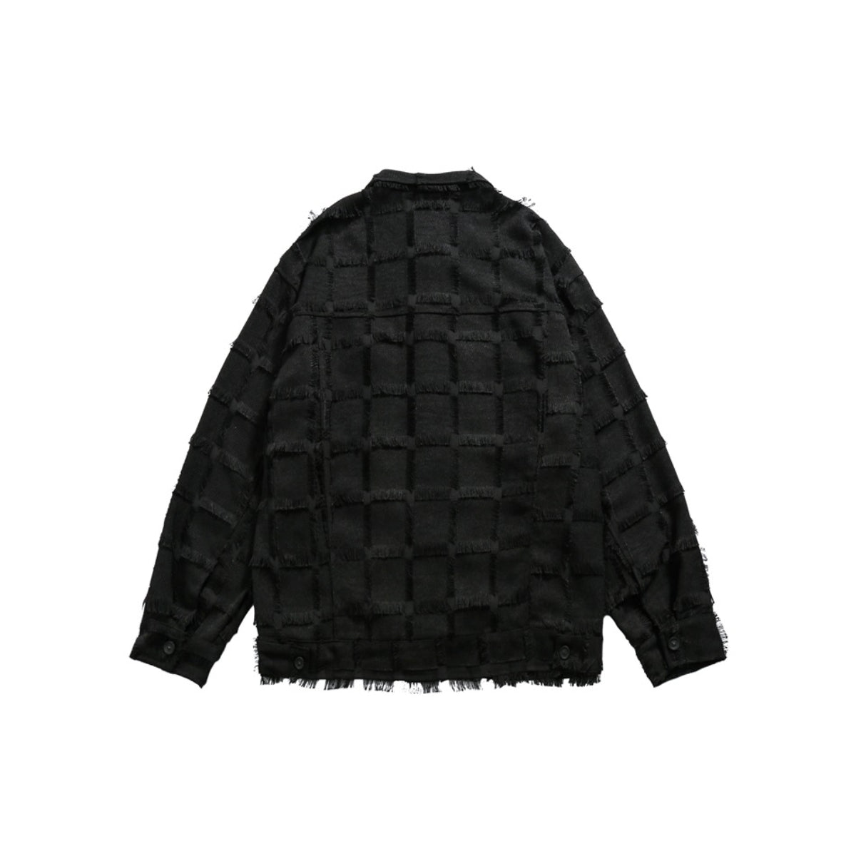 Unisex Jacket Loose Lapels Black Coat