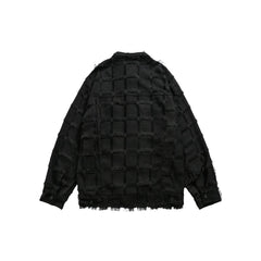Unisex Jacket Loose Lapels Black Coat
