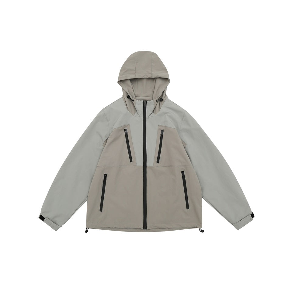 Unisex Jacket Shell Jacket Men's and Women's Functional Hooded Jacket Sports Jacket