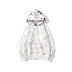 Bathing Ape Hoodie camouflage luminous sweater men's autumn and winter cardigan