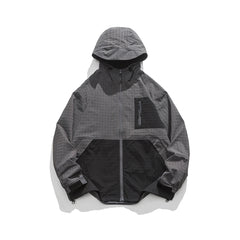 Unisex Jacket Vintage Shell Jacket Men's Hooded Hooded Jacket Casual Jacket