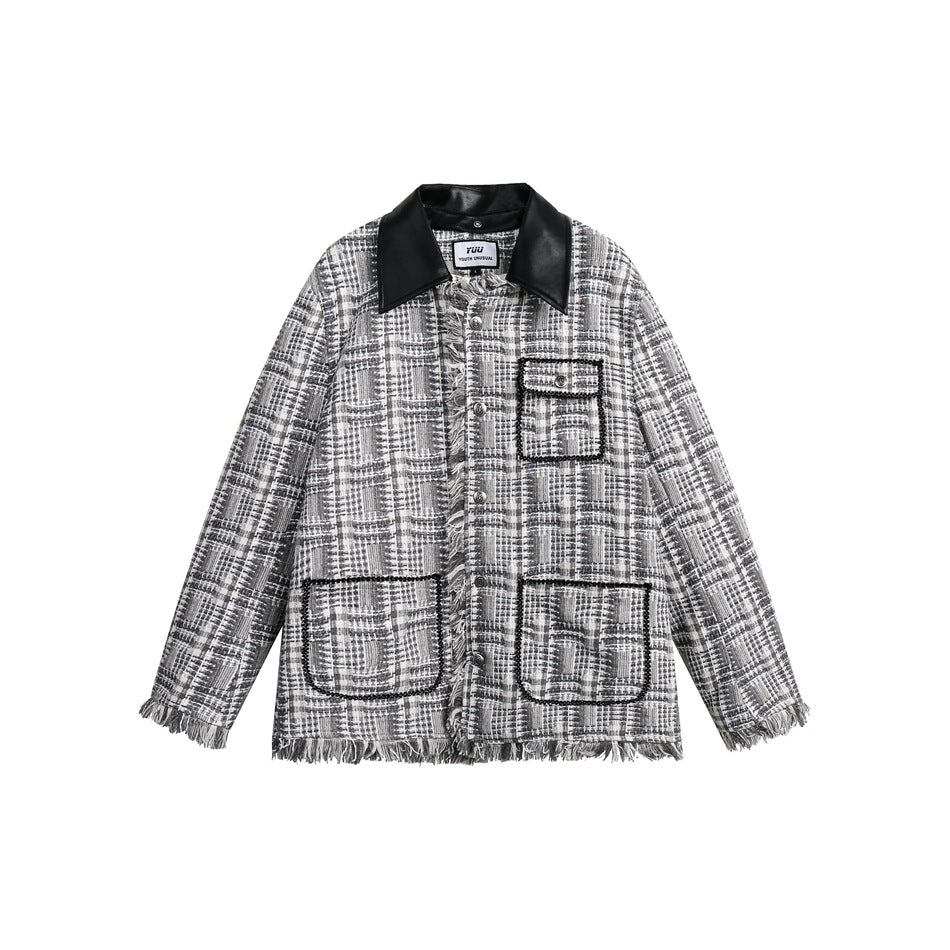 Unisex Jacket Autumn Retro Lapels Jacket Baggy Coat