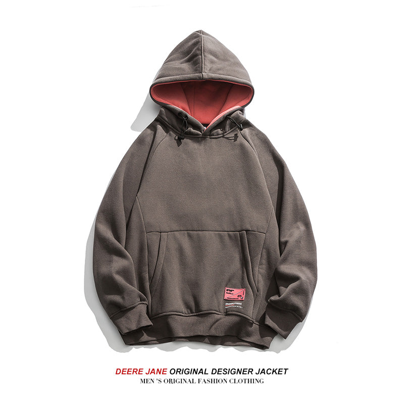 Men Pullover Hoodie Autumn Winter Sweater Men's Loose All-Match Couple Casual