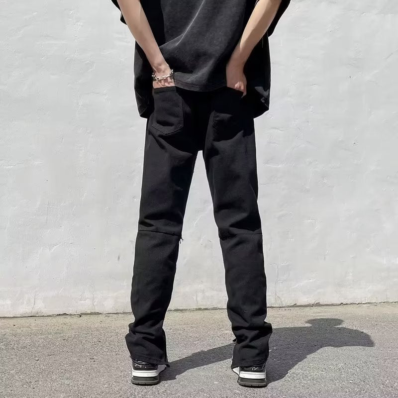 Men Jeans Ripped Jeans Baby Boy and Girl Summer Straight-Leg Pants