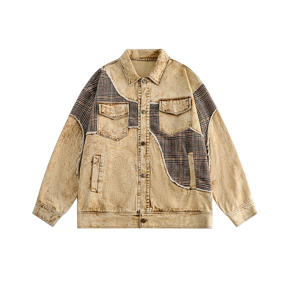 Unisex Jacket Vintage Denim Jacket Loose Jacket