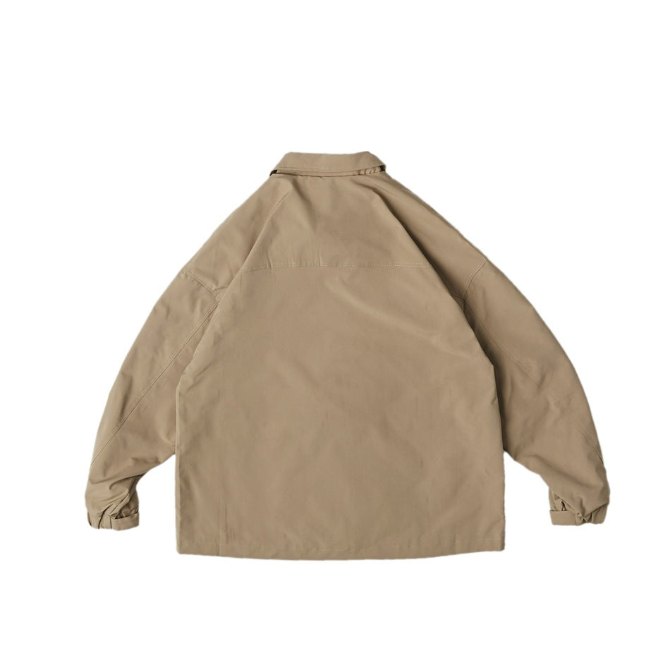 Unisex Jacket Loose Lapels Coach Jacket Men's Cargo Coat