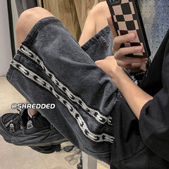 Men Jeans Summer Loose Straight Casual Shorts