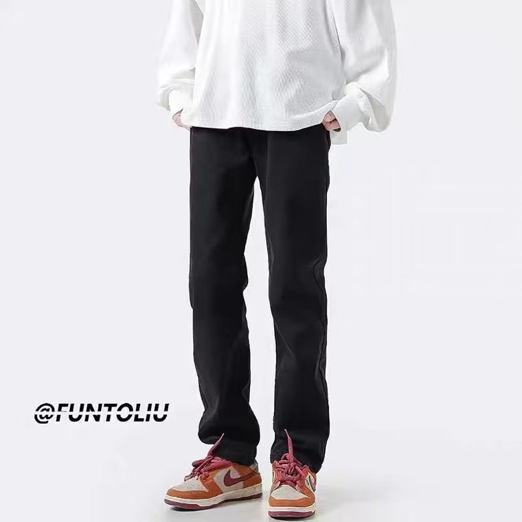 Men Jeans Summer Loose Straight Slim Casual Trousers