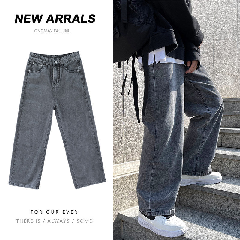 Men Jeans Spring and Autumn Trousers Baggy Pants