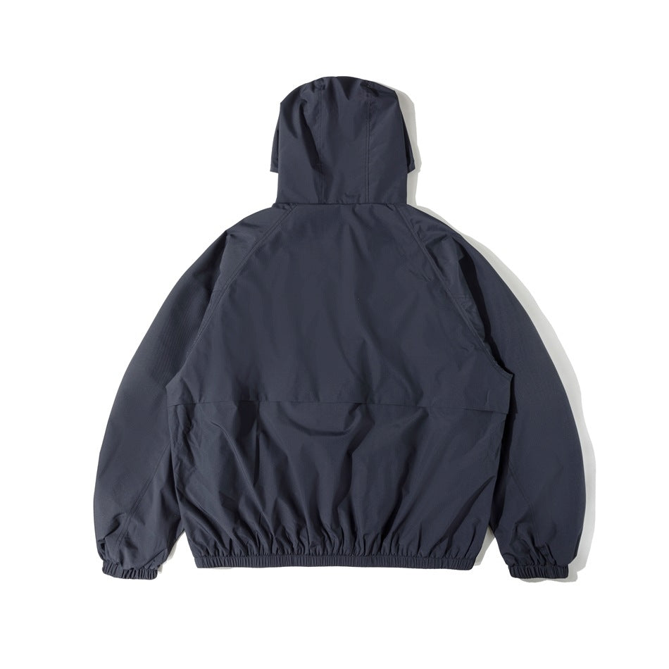 Unisex Jacket Shell Jacket Wind-Resist Tool Windproof Hooded Jacket