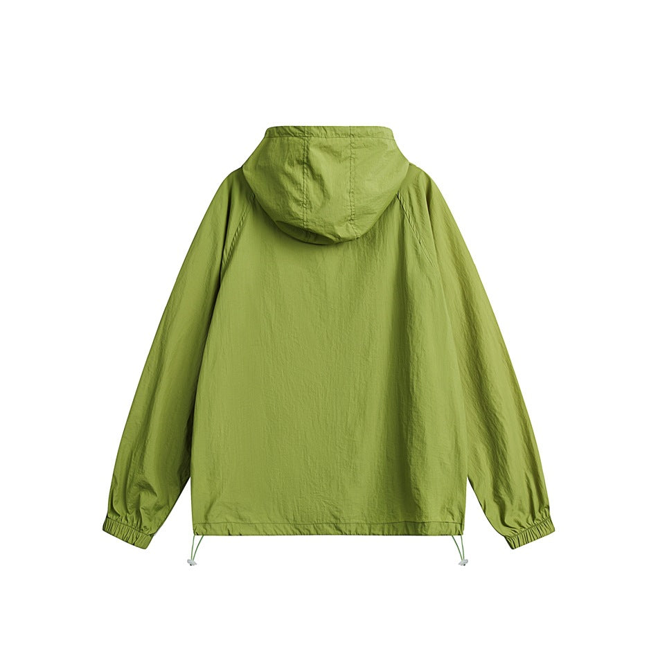 Unisex Jacket Summer Hooded Sports Jacket Men and Women Couple Top