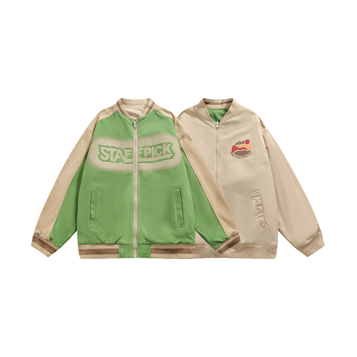 Unisex Jacket Loose Baseball Clothing Jacket Men's and Women's Casual Retro Jacket