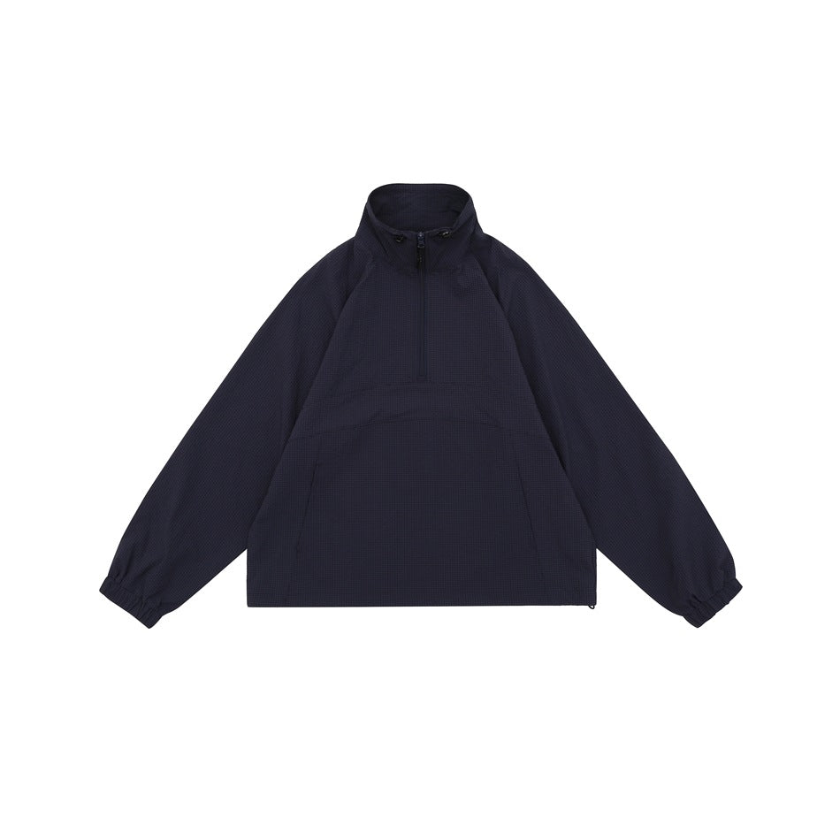 Unisex Jacket Retro Pullover Jacket Stand Collar Coat