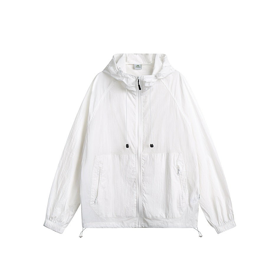 Unisex Jacket Summer Hooded Sports Jacket Men and Women Couple Top