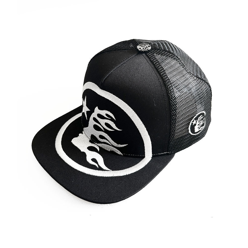 Hellstar Hat Embroidered Baseball Cap Sun Hat Flat Edge Cap