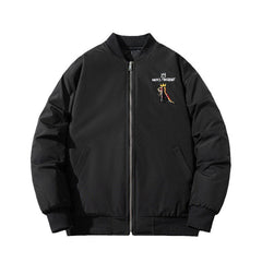 Mens Vintage Jackets Autumn/Winter Embroidered Jacket Padded Flight Suit Baseball Suit