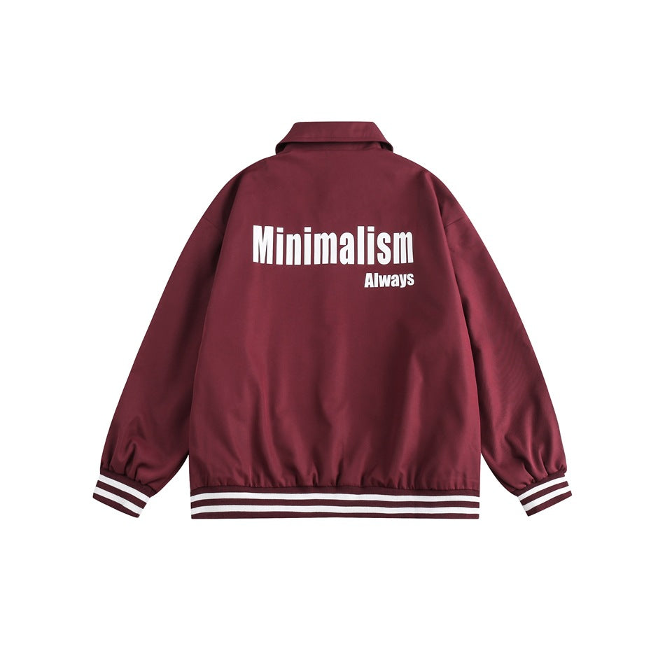 Unisex Jacket Spring and Autumn Workwear Loose Coach Jacket