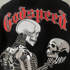 Godspeed Jacket  Baseball Jersey Jacket Embroidered Loose Stand Up Collar
