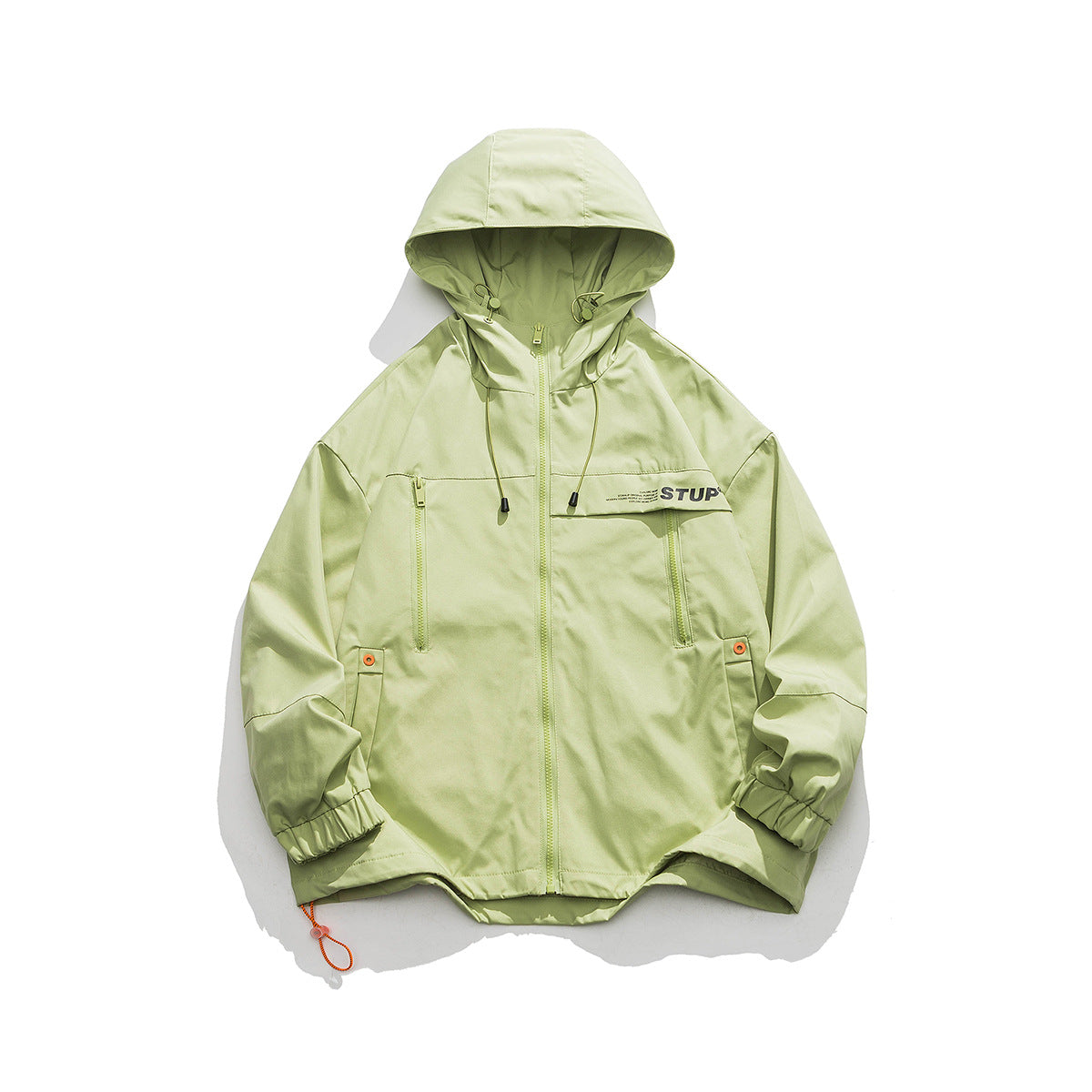 Unisex Jacket Windproof Shell Jacket Jacket Men's and Women's Loose Casual Mechanical Style Hooded Jacket